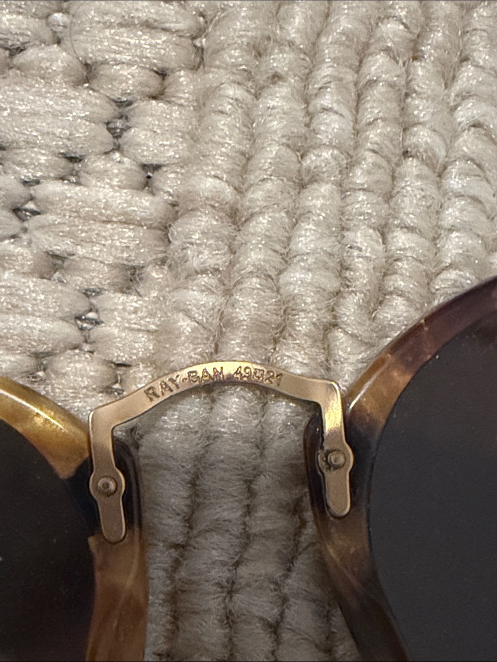 Ray-Ban Round Tortoiseshell Frame Sunglasses with Brown Lenses 4921 - Picture 2 of 4